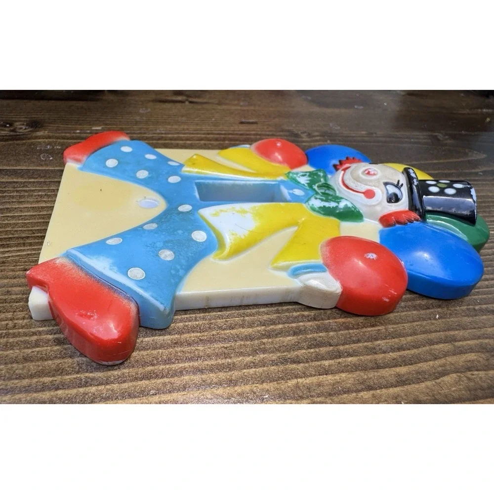 Vintage‎ 1975 Nursery Originals Clown Light Switch Plate Cover Hong Kong